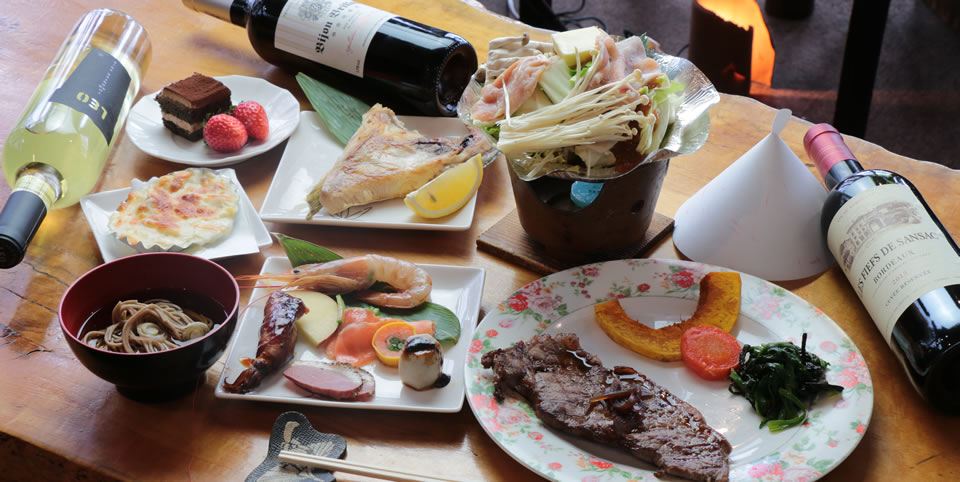 和洋折衷の創作料理